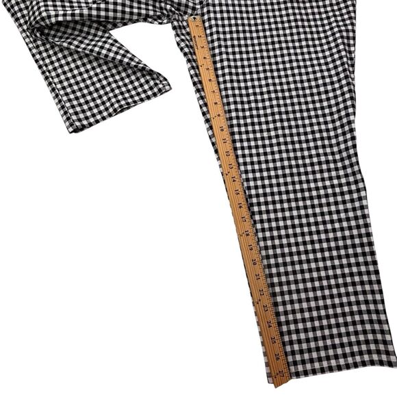 Isaac Mizrahi Live Womens Plus 24W Gingham Stretch Elastic Waist Pull-On Pants - Picture 10 of 16